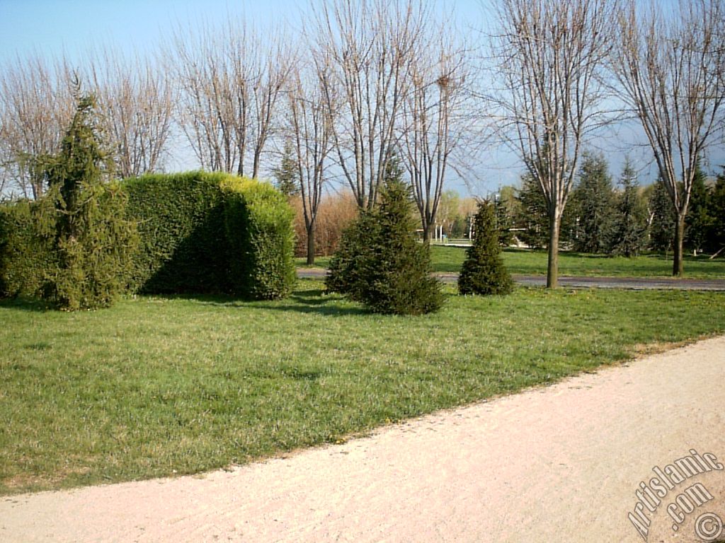 View of Botanical Park in Bursa city of Turkey.
